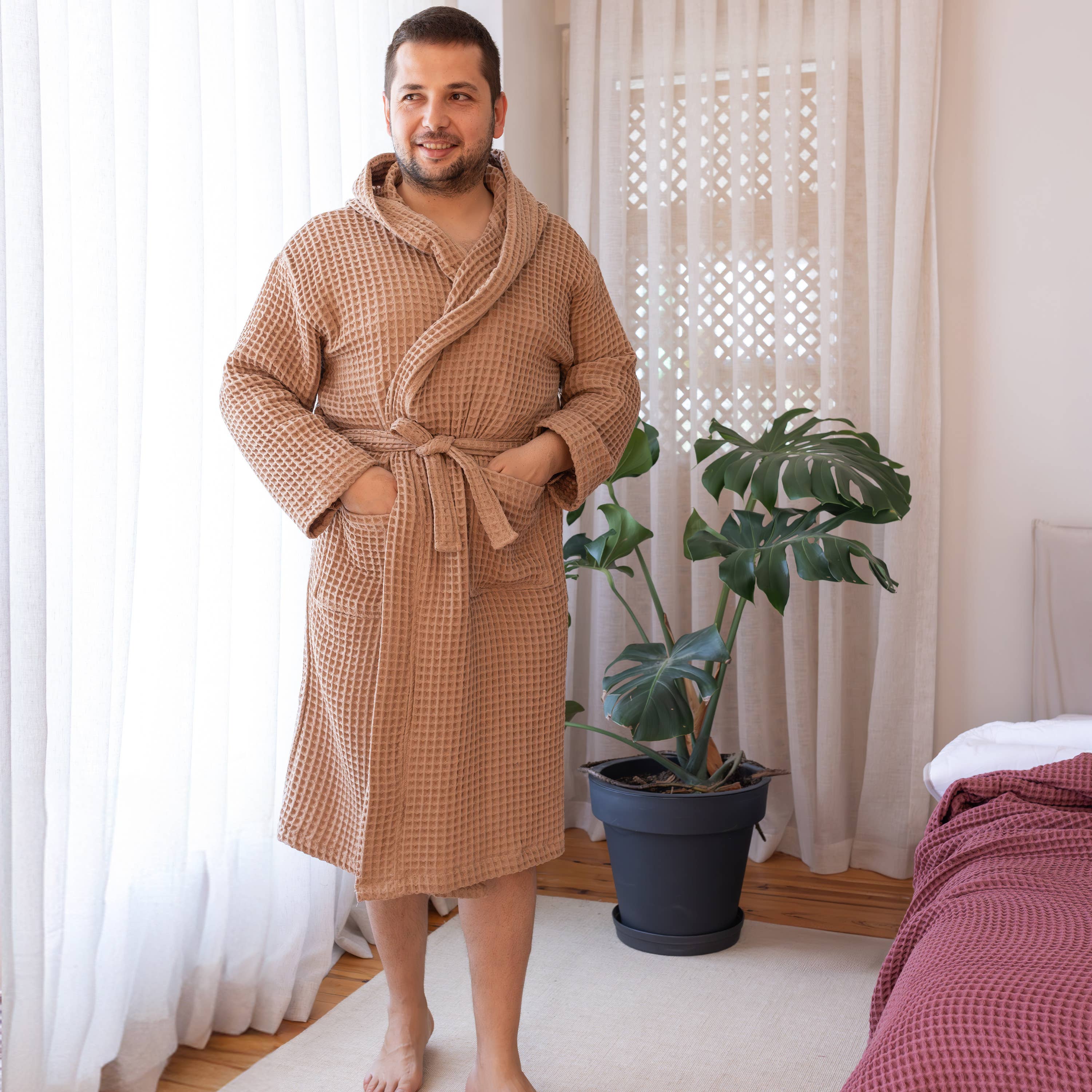 Vivamaison – Engroshandel Morgenkåbe - Unisex – Premium Vaflet Bomuld Badekåbe, Unisex Spa Komfort72