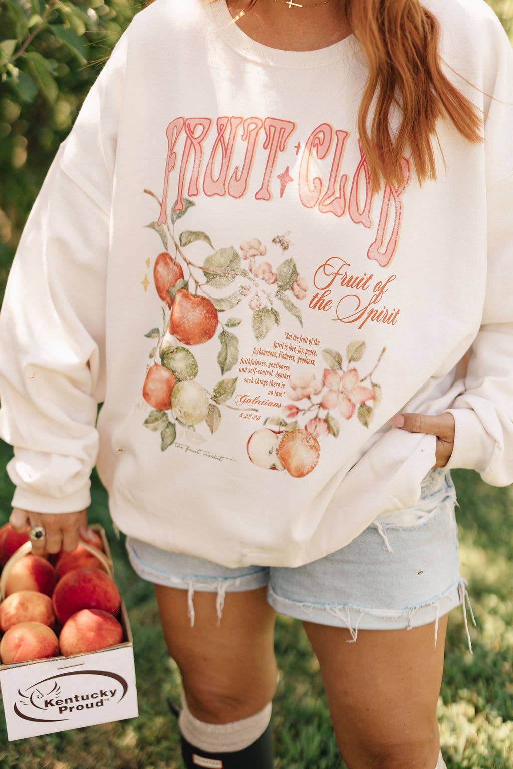Whitney | Chaudoin Creations - Wholesale Graphic Sweatshirt - Women's - Fruit Club, Fruit of the Spirit Graphic Sweatshirt 2