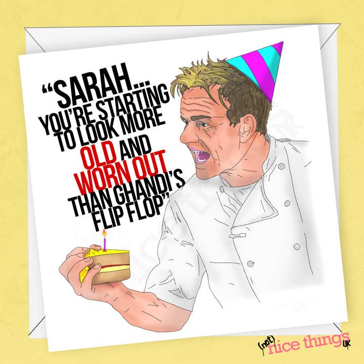 Carte offensive personnalisée « Gordon Ramsay » | Rude, Funny, I pour la vente par NotNiceThings
