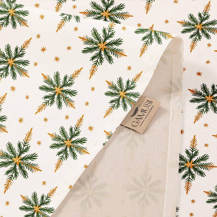 GAMUSI - Wholesale Tablecloth - Christmas tablecloth stain-resistant soft cotton waterproof PINSEL4