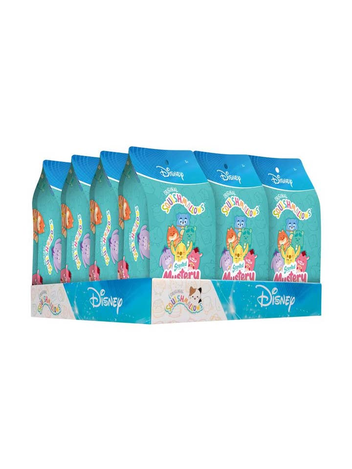 Squishmallows 5" Disney Scented Mystery Plush 12pc Display for wholesale by License 2 Play Toys