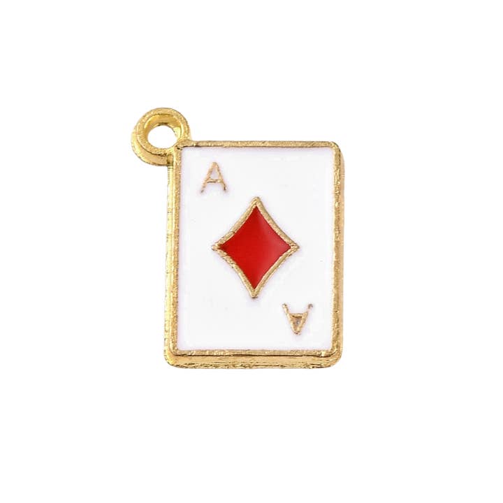 Love, Paige Designs – Großhandel Individueller Charm/Anhänger – Goldlegierung Pokerkarten-Anhänger1