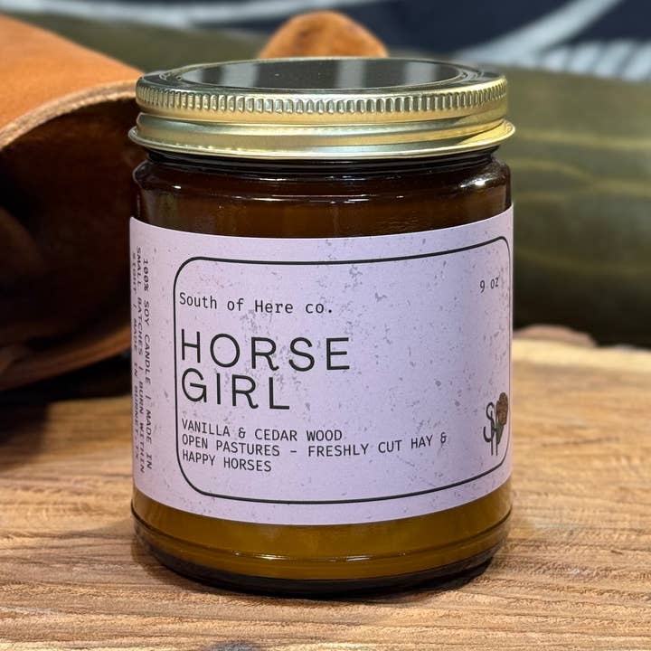 South Of Here Co - Wholesale Jar/Filled Candle - Horse Girl1
