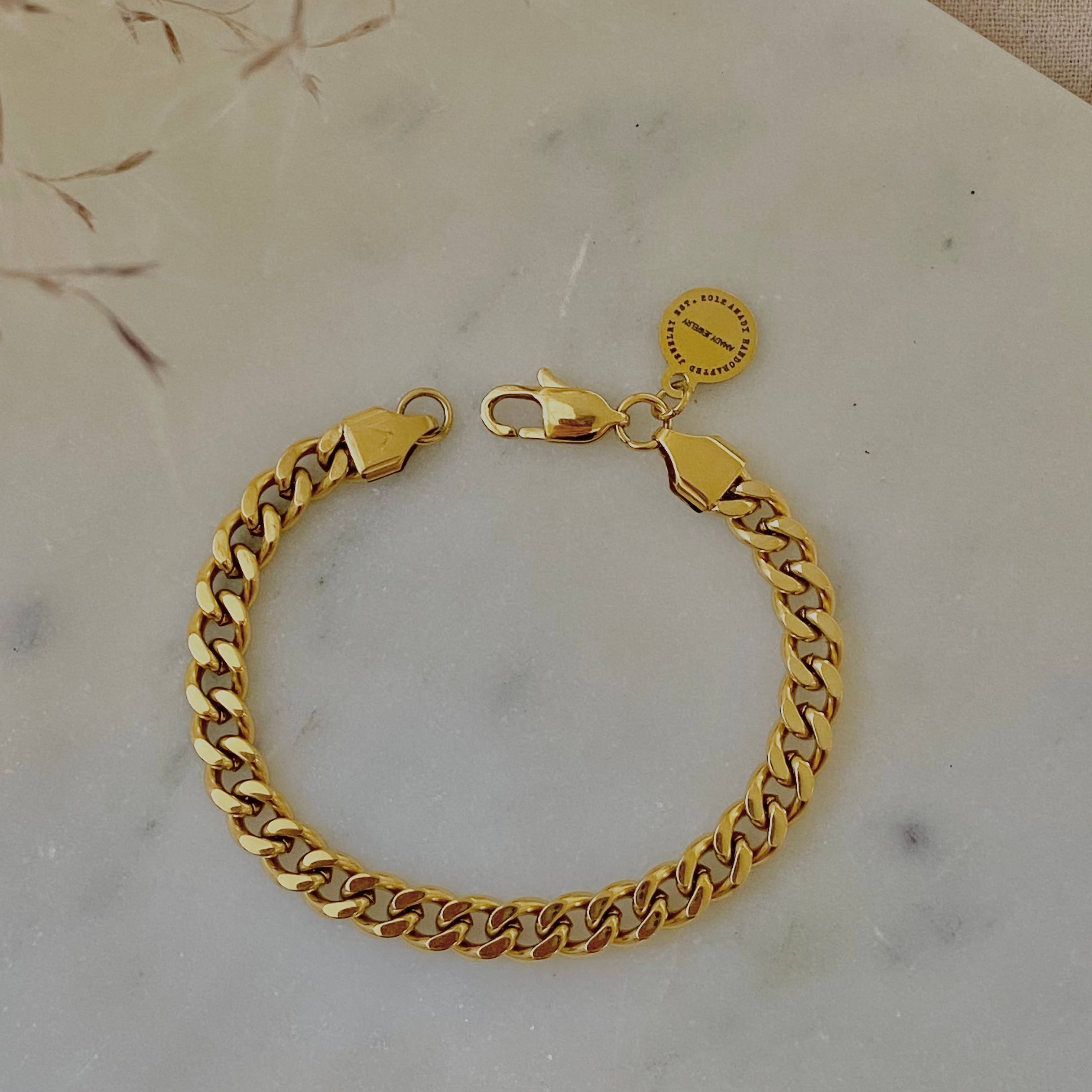 Amady Jewelry - Wholesale Link & Chain Bracelet - Gold filled 18k cuban chain bracelet layering jewelry