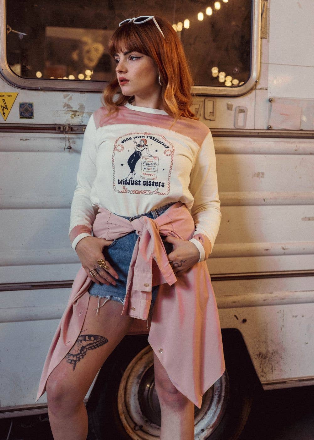 WILDUST - Wholesale Screen Printed T-Shirt - Women's - WESTERN TEE - RESPECT6