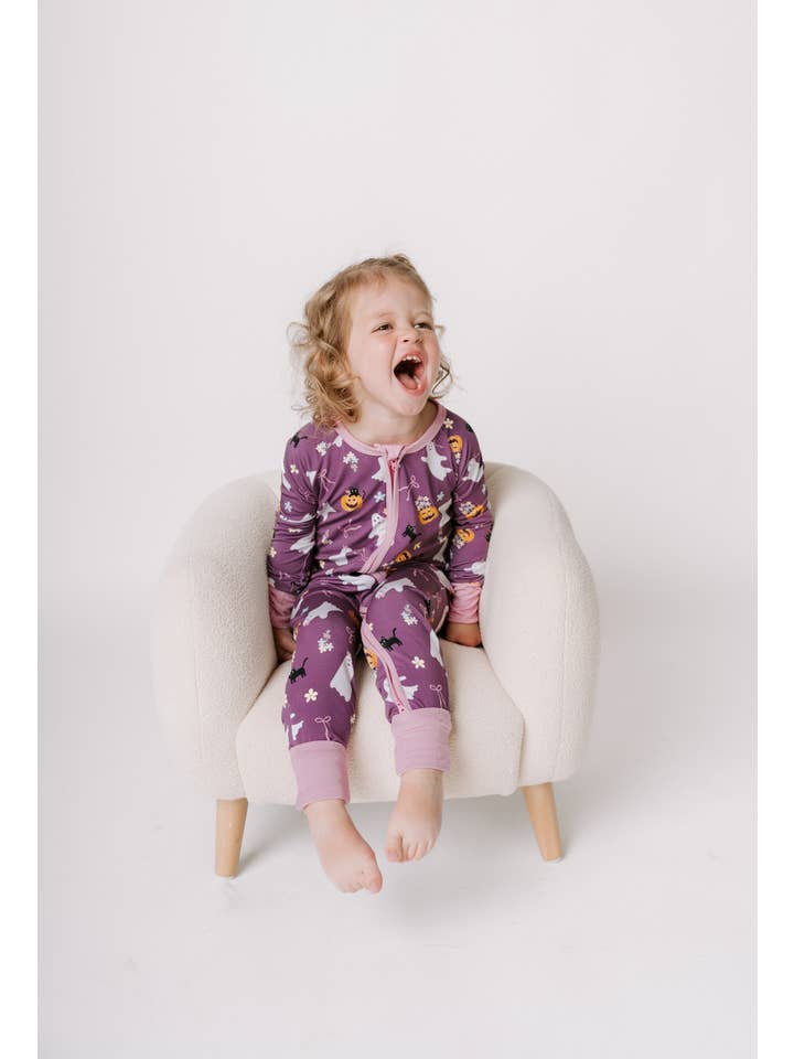Toast + Jams - Wholesale Sleepwear Set - Kids - Girlie Ghost Jam Set1