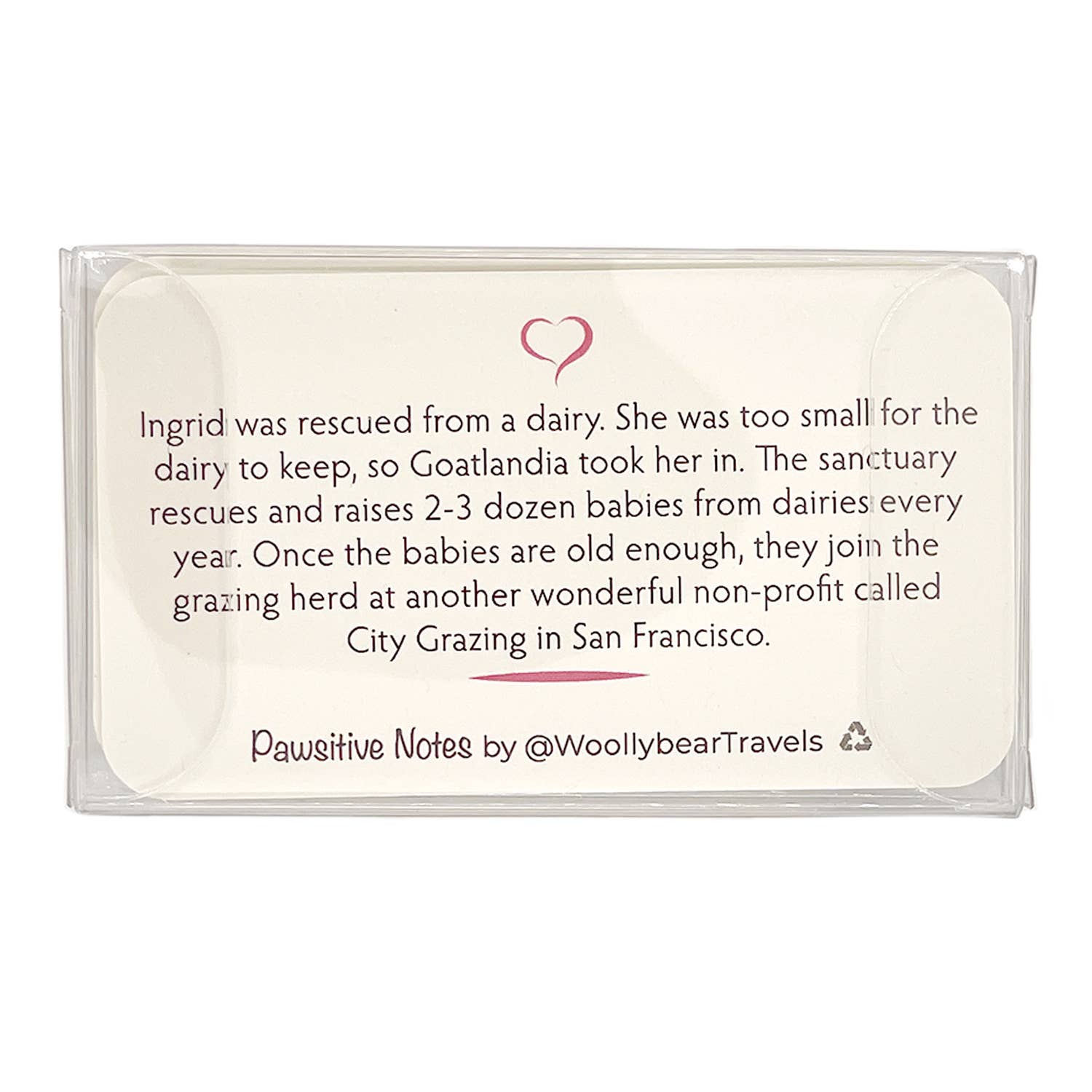 Woollybear Travels - Wholesale Stationery/Notecard Set - Pawsitive Notes- Baby Goat (Lunch Box Notes)5