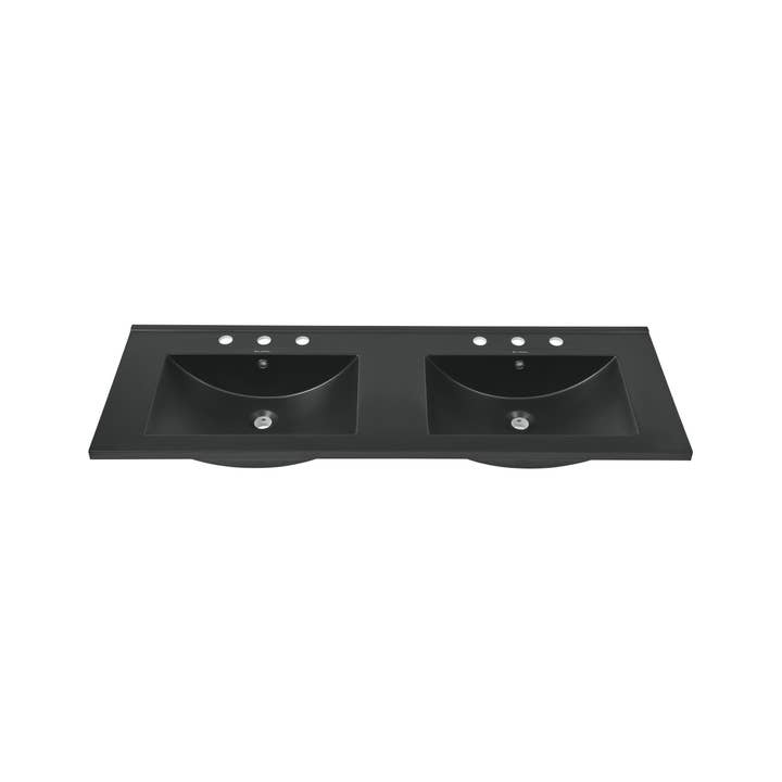 Swiss Madison - Wholesale Bathroom Accessory Set - 48" 3-Hole Widespread Double Basin Vanity Sink Top