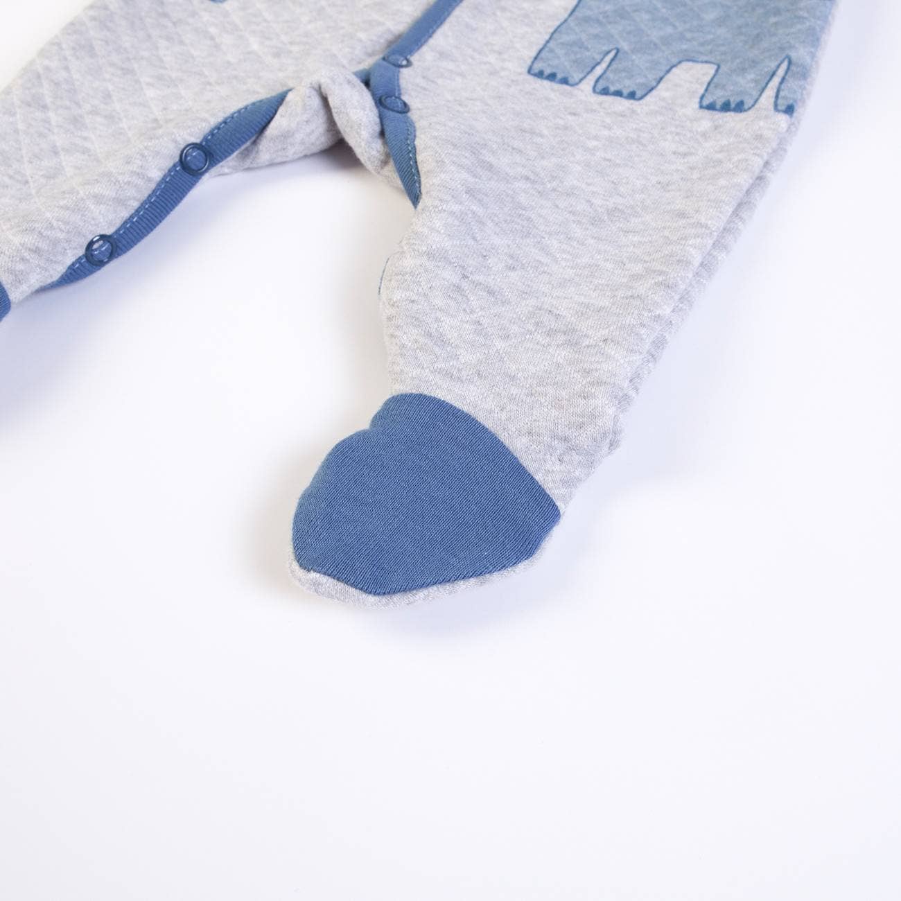 Grey 16563 - Quilted babygrow - AW 25-26 for wholesale on Faire3