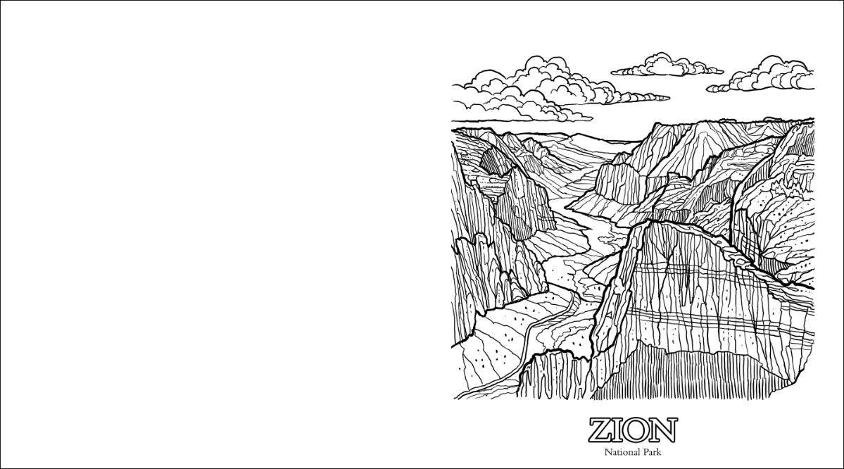 AdventureKEEN - Wholesale Coloring & Activity Book - Adult - Parks Of The Southwest Adult Coloring Book3