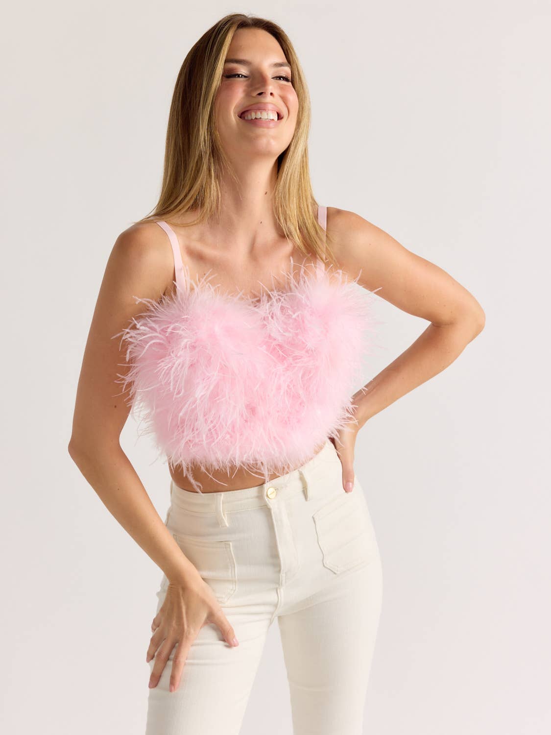 Da Veamor - Wholesale Bustier - Women's - STEPHANIE Bustier Top with Ostrich Feather8