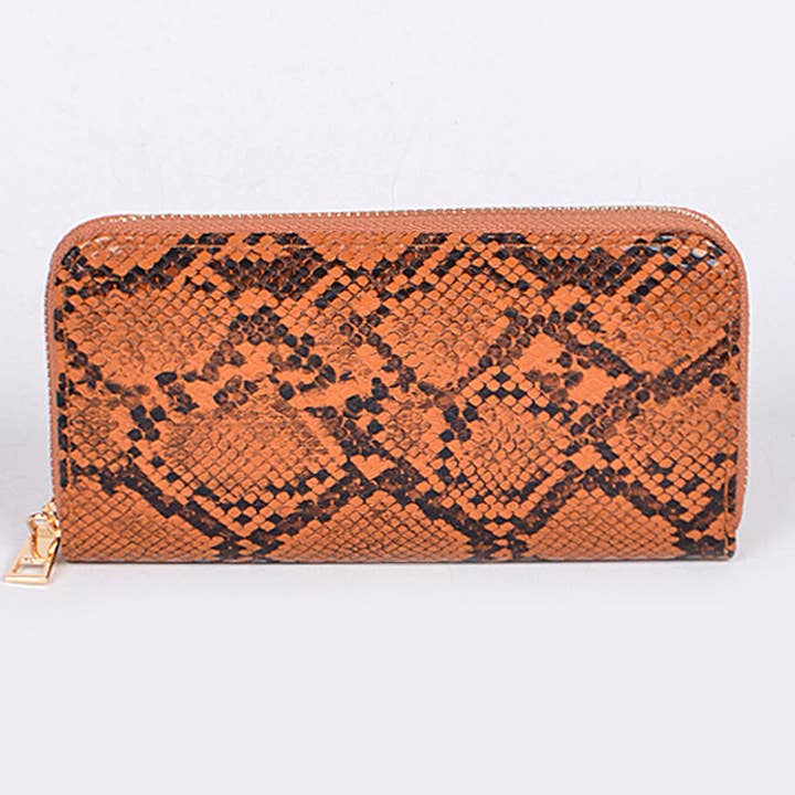 3AM BY H&D ACCESSORIES - Wholesale Wallet - Women's - Faux Snake Skin Wallet
