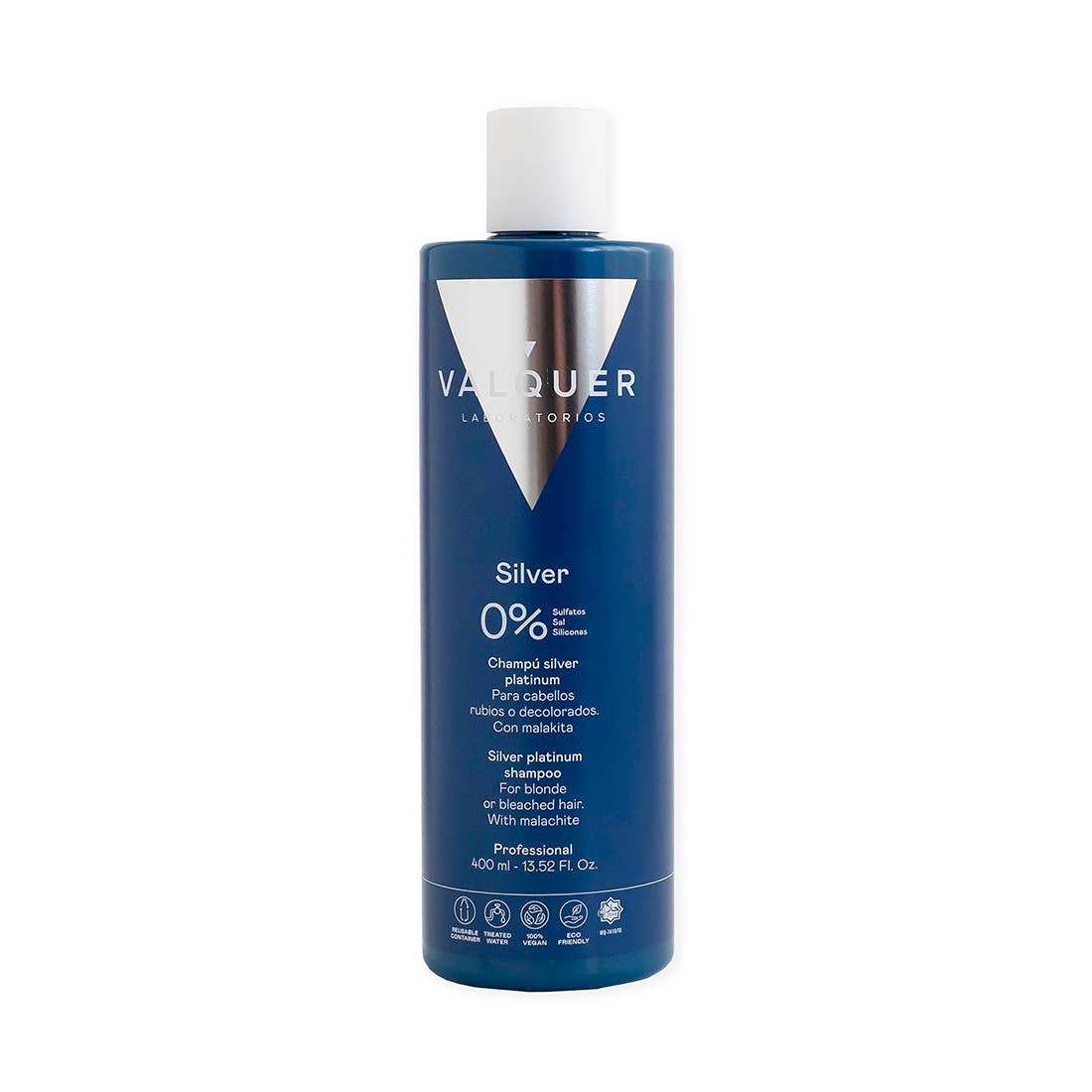 Valquer Laboratorios - Venta al por mayor Champús para el cabello - Champú Matizador 0% sin sulfatos Silver Platinum - 400 ml0