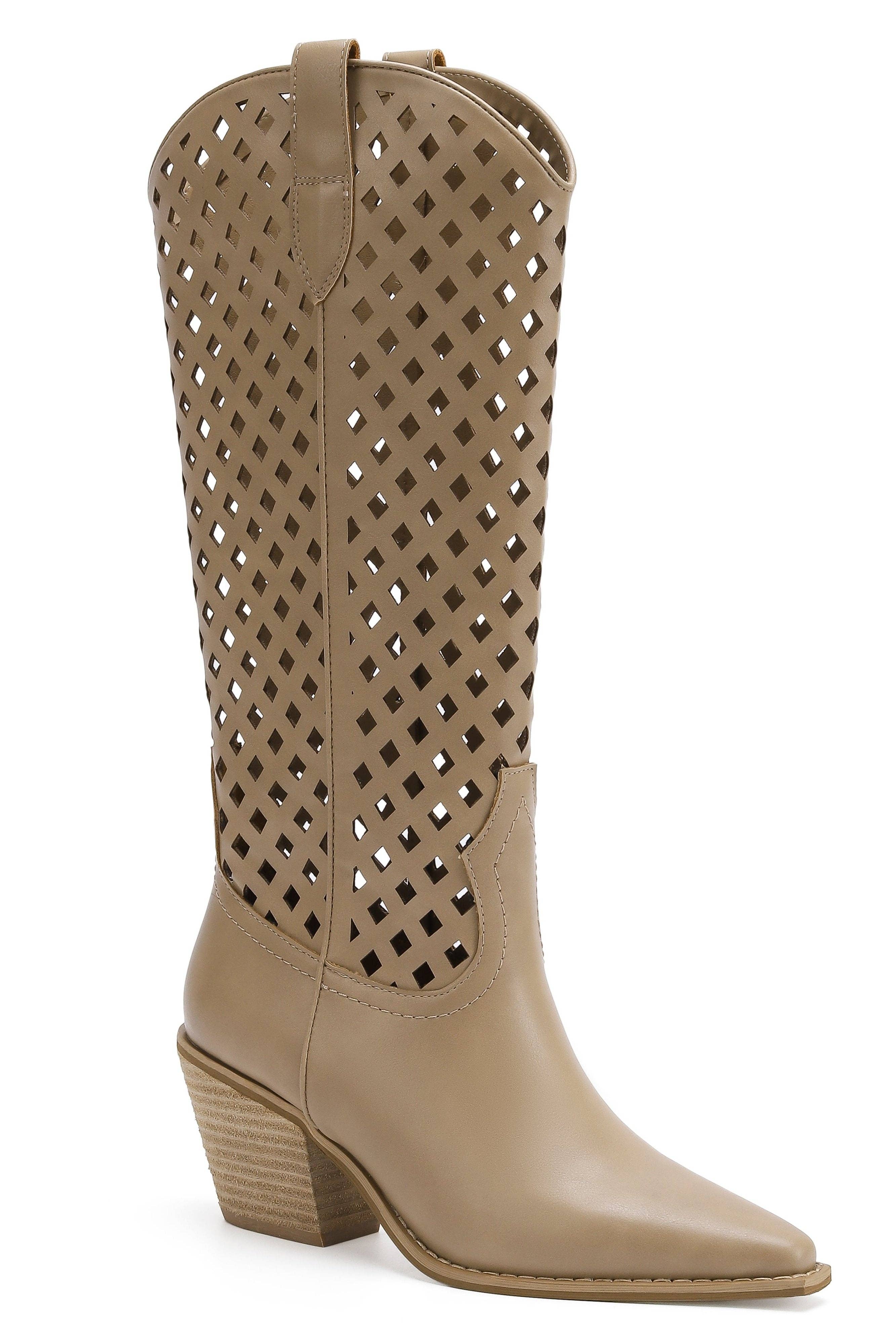 BEAST FASHION - Wholesale Cowboy Boots - Women's - DEANA-02 Cut-Out Western Boots1