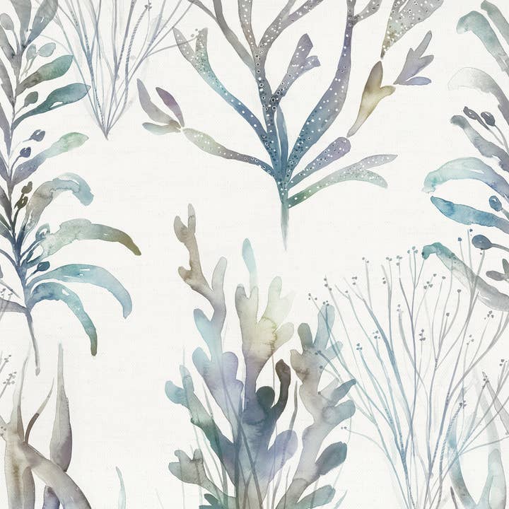 Coral Reef Fabric (By The Metre) Slate for wholesale on Faire
