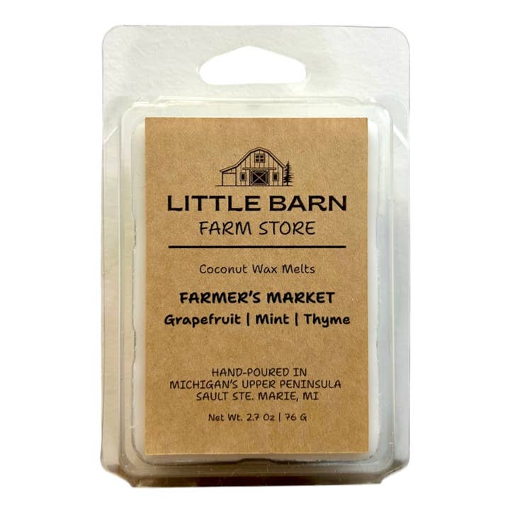 Farmer's Market Wax Melt - Grapefruit, Mint & Thyme for wholesale by Little Barn Farm Store