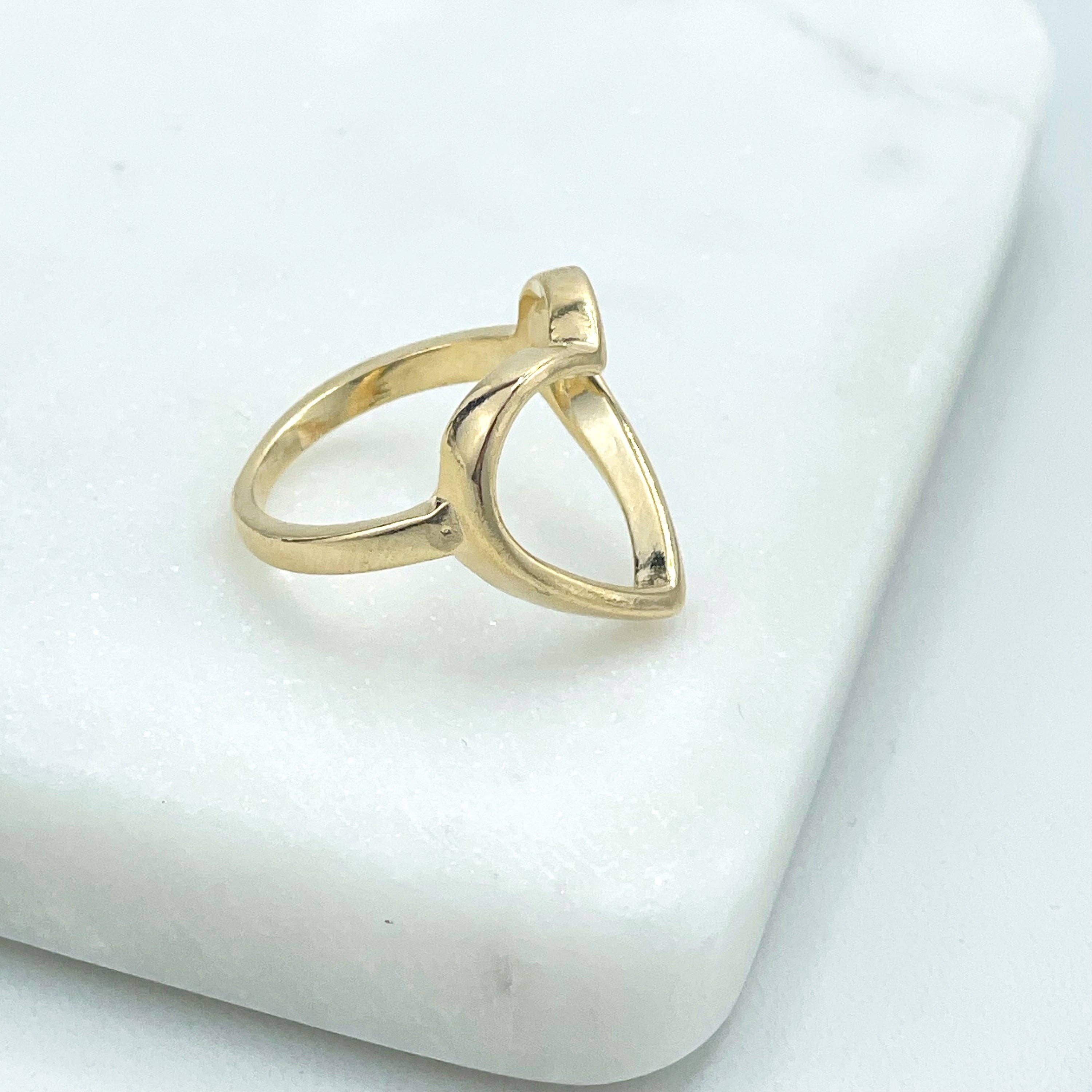 DIJU Jewelry - Wholesale Band/Stacked Ring - 18k Gold Filled Cutout Heart Shape Ring, Romantic Jewelry, Gift for Women, Wholesale Jewelry Making Supplies4