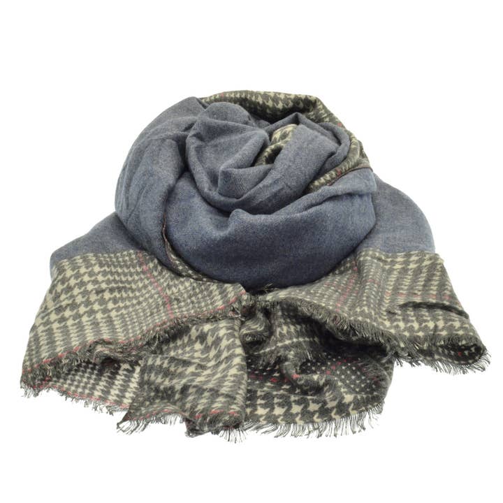 Blauer Winterschal für den Großhandel von Miss Milly Limited