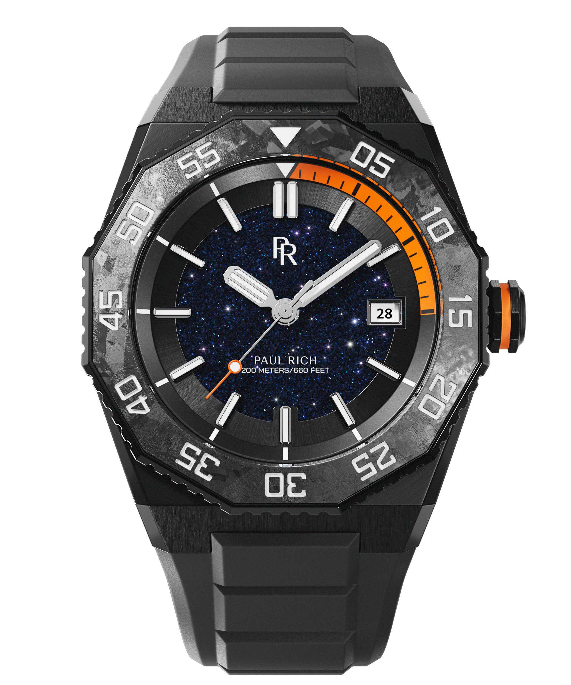 Paul Rich - Wholesale Wrist Watch - Men's - Aquacarbon Pro Shadow Black - Aventurine