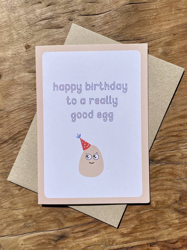 Good Egg Birthday Card for wholesale by To & From Cards