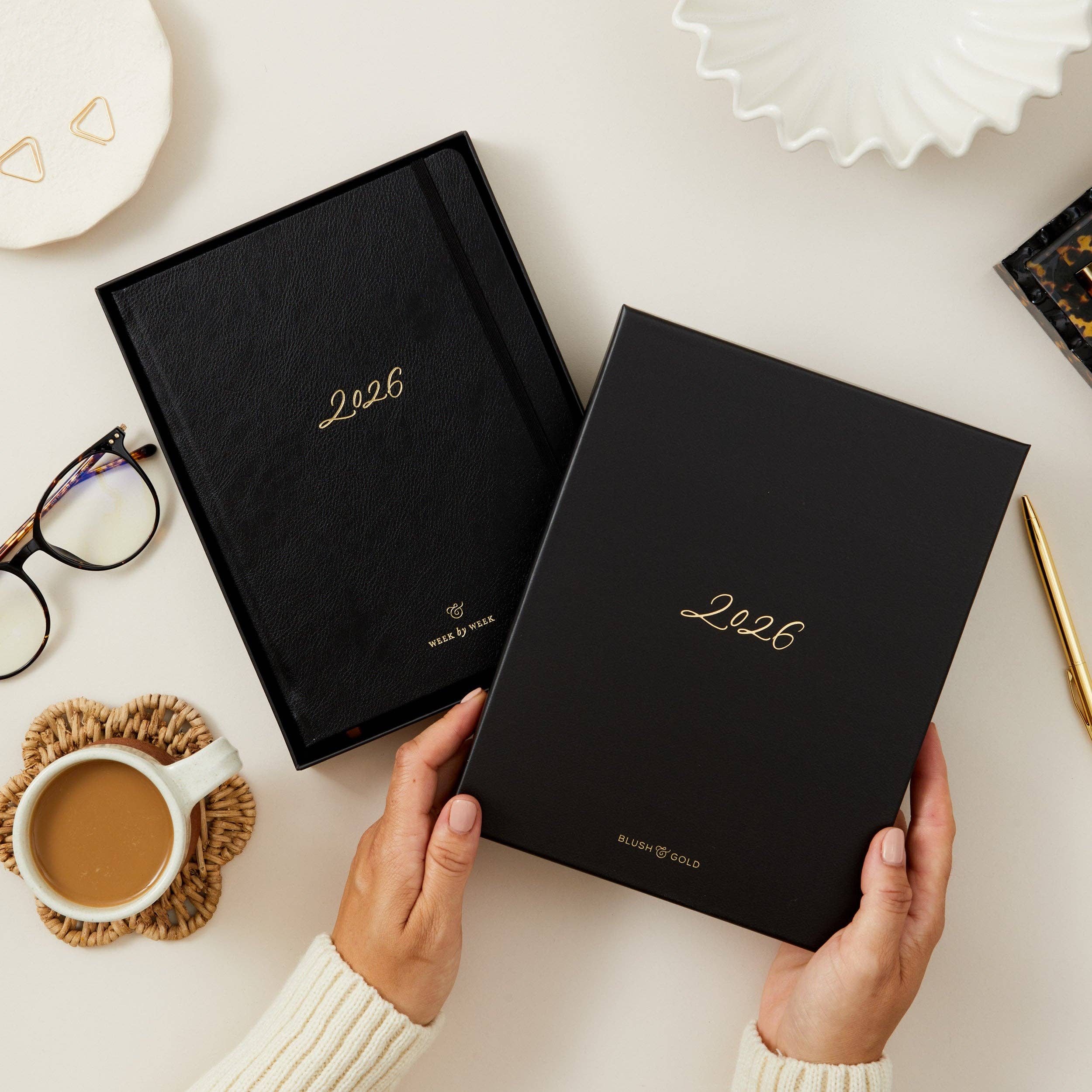 Blush And Gold - Wholesale Planner - 2026 Weekly Planner - Black2