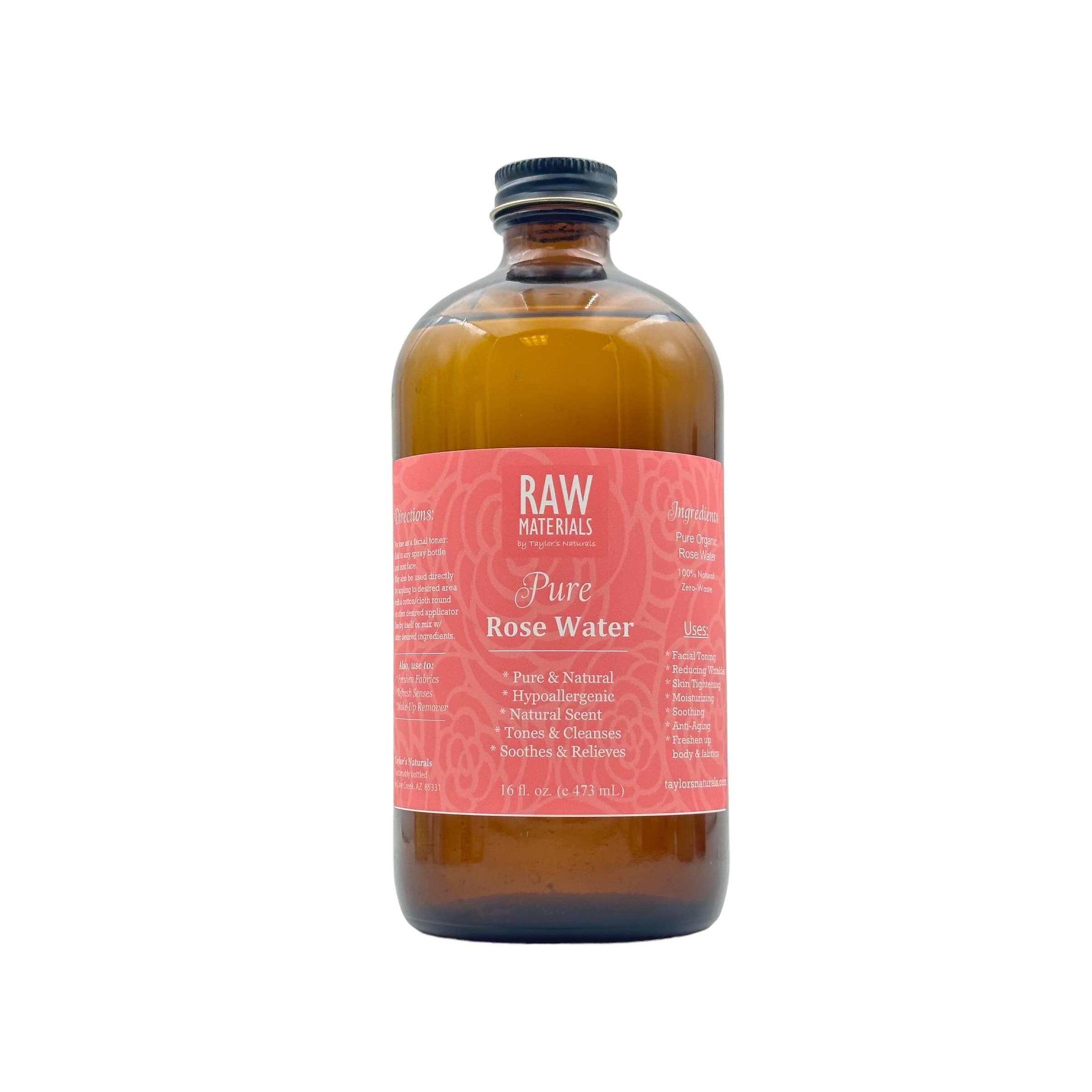 Taylor's Naturals - Wholesale Face & Body Mist/Water - RAW Materials - 100% Pure ORGANIC Rose Water -Bulk Available3