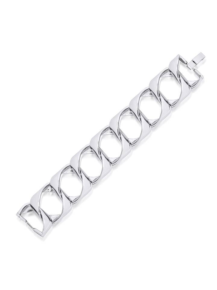 Manhattan Sølv Link Armbånd for engroshandel hos Ninon