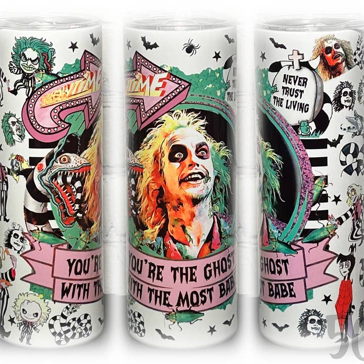 Beetlejuice Halloween Tumbler for wholesale by 5C's Wholesale