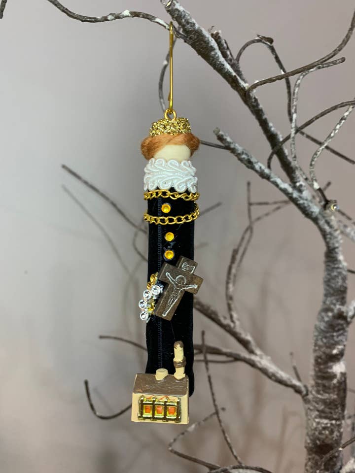 Blessed Margaret of Lorraine Wooden Doll Ornament for wholesale by Our Saint Family