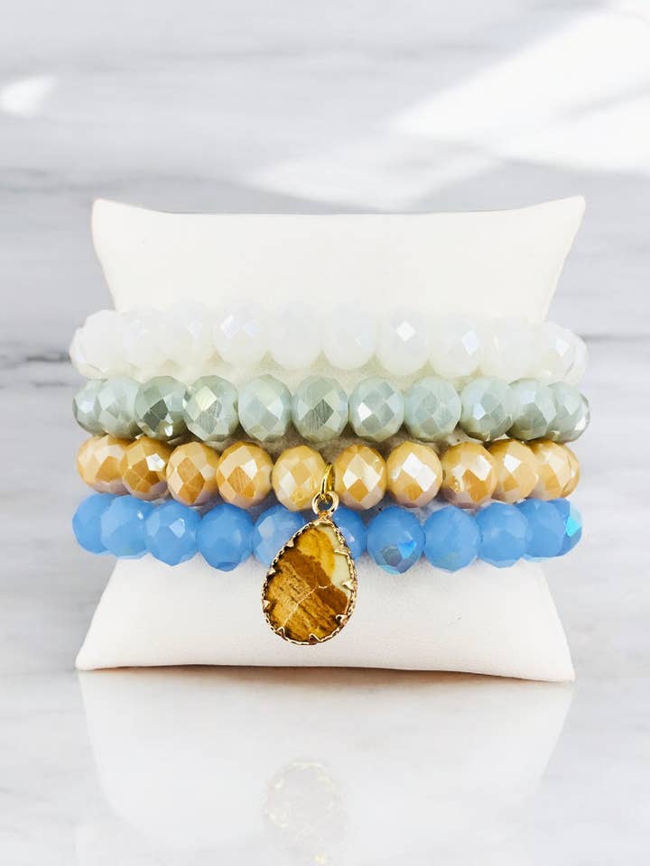 Stackable Bracelet Set - B1647 for wholesale by Magnolia & Peach Jewelry Boutique, LLC