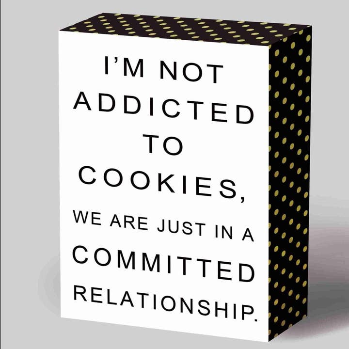 Træ indretning Addicted 18x13 cm for engroshandel hos Isabelle Rose