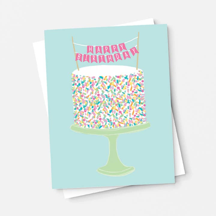 Pen & Paint - Wholesale Birthday Card - Happy Birthday, Sprinkle birthday cake, Birthday card