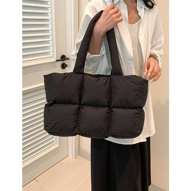 Sweetkama – Engroshandel Tote bag - Dame – Sweetkama dame skuldertaske i ensfarvet polstret skumdesign SKAB413416