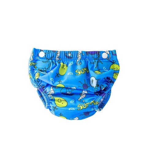 Nappy Swim Racer One Size ( 3-24 Month) Blue Summer for wholesale by Strooem