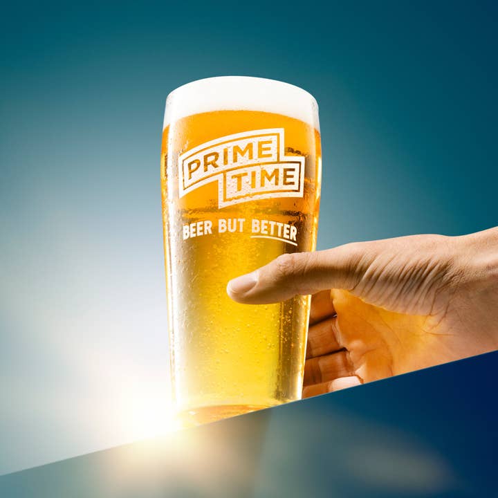 PRIME TIME PINT GLASSES for wholesale by Prime Time Beers