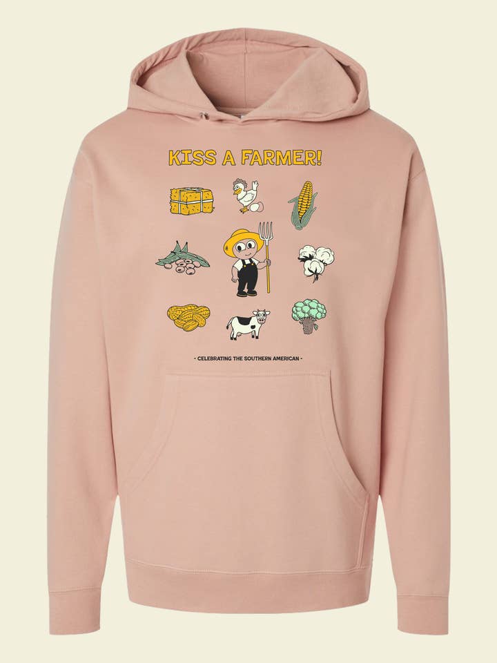 Hoodie Kiss a Farmer por atacado de Southern Native