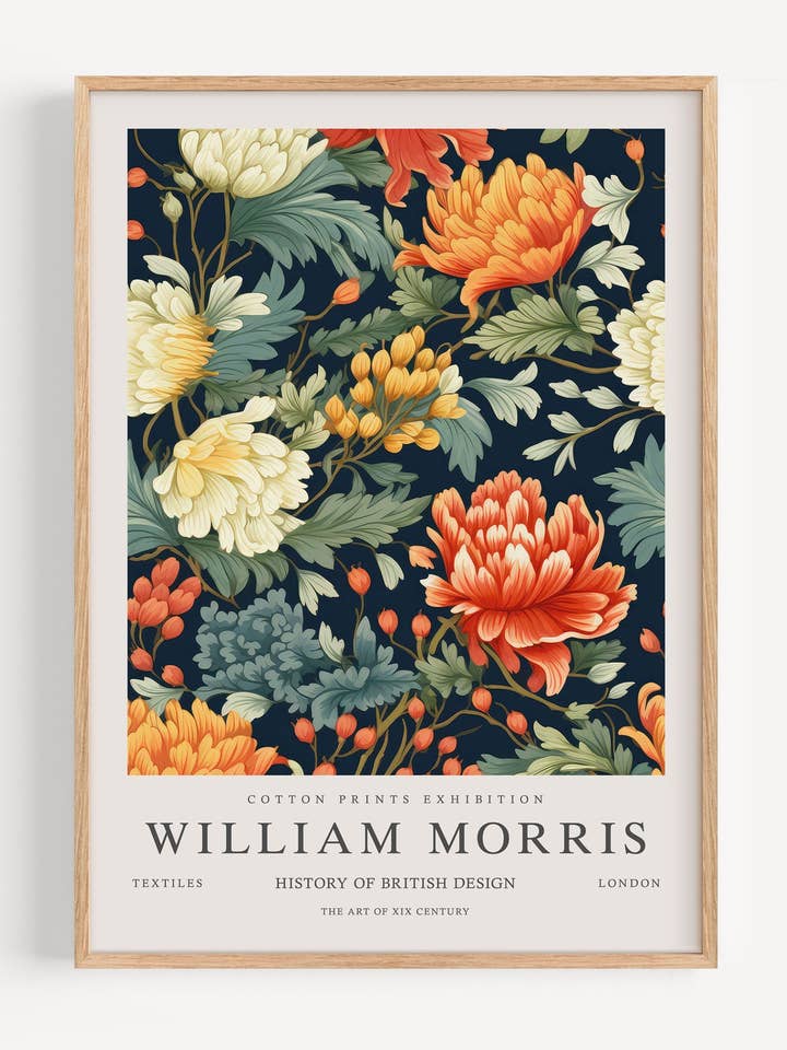 William Morris Blomstermønster I53-36 for engroshandel hos Peardrop Prints