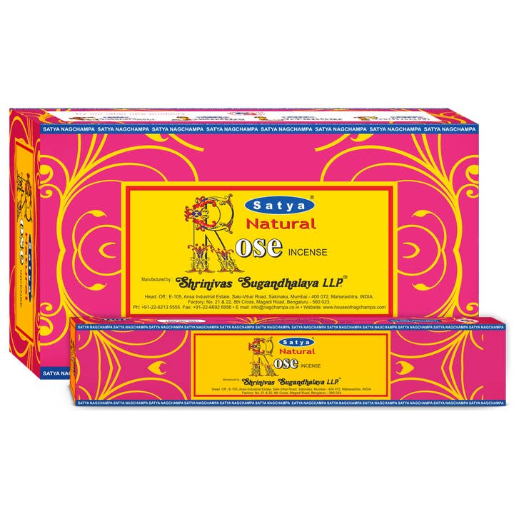 R. Expo/Song of India - Wholesale Incense - Satya Incense - Natural Rose1