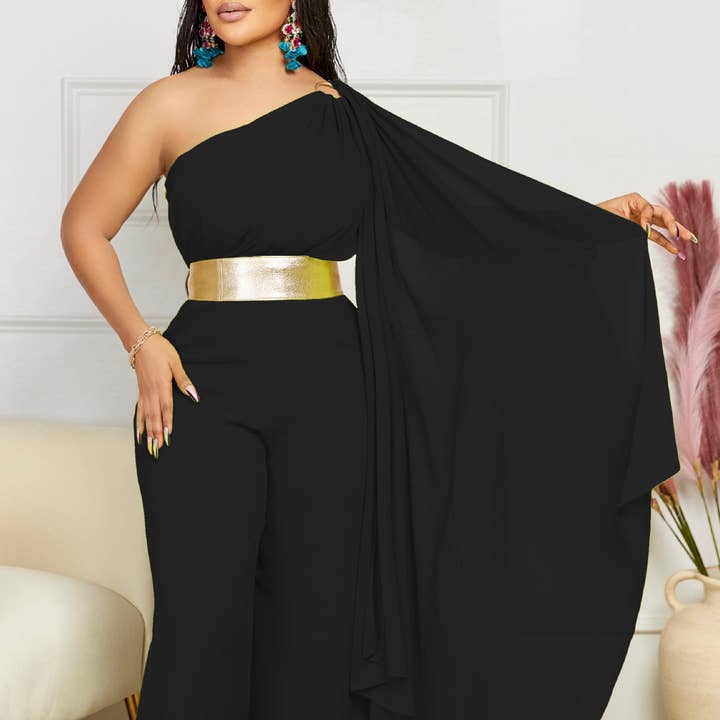 Mono elegante de moda para mujer con cinturón en la cintura para venta al por mayor de DREAM VERA APPAREL