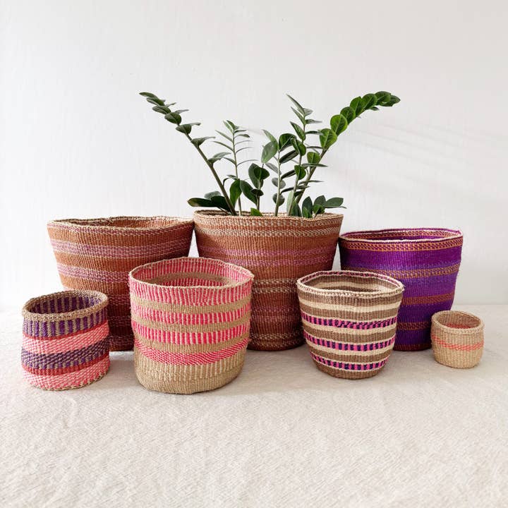 Amsha - Wholesale Basket - Fine Weave Storage Plant Basket- Assortment 521 (OOAK)