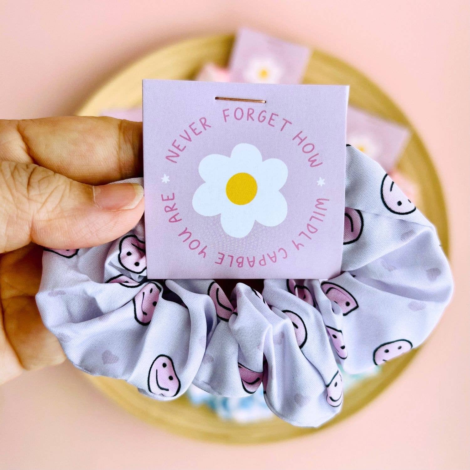 Tiny Gift Society - Wholesale Scrunchie - Women's - Floral Scrunchies | Thank You Gifts | Inspirational Positive6