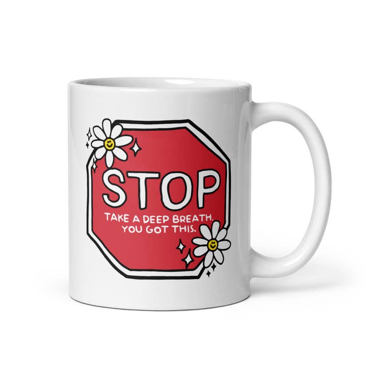 Mug: Stop, take a deep breath for wholesale by Snarkynurses