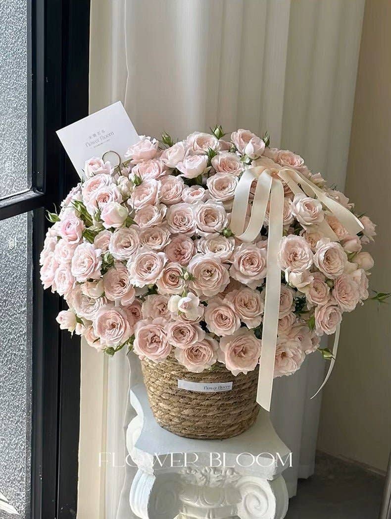 Elegant Design Supply - Wholesale Basket - Plastic Woven Imitation Flower Basket / Bucket8