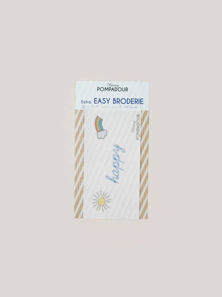 Recharge Easy Broderie - Happy pour la vente par Britney Pompadour - Broderie - Embroidery kit