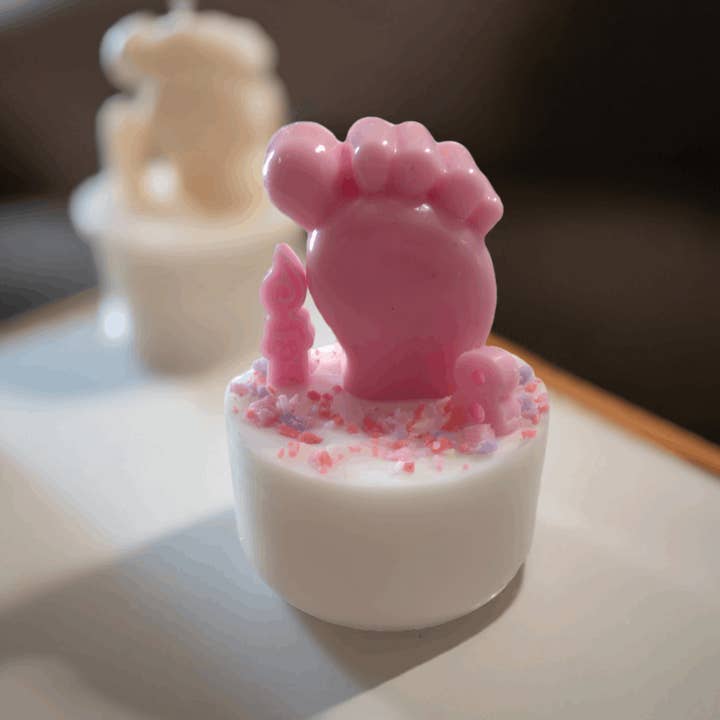 Tiny Toes Geburtstagskerze von Scent Fusion Candles für den Großhandel von Scent Fushion Candles