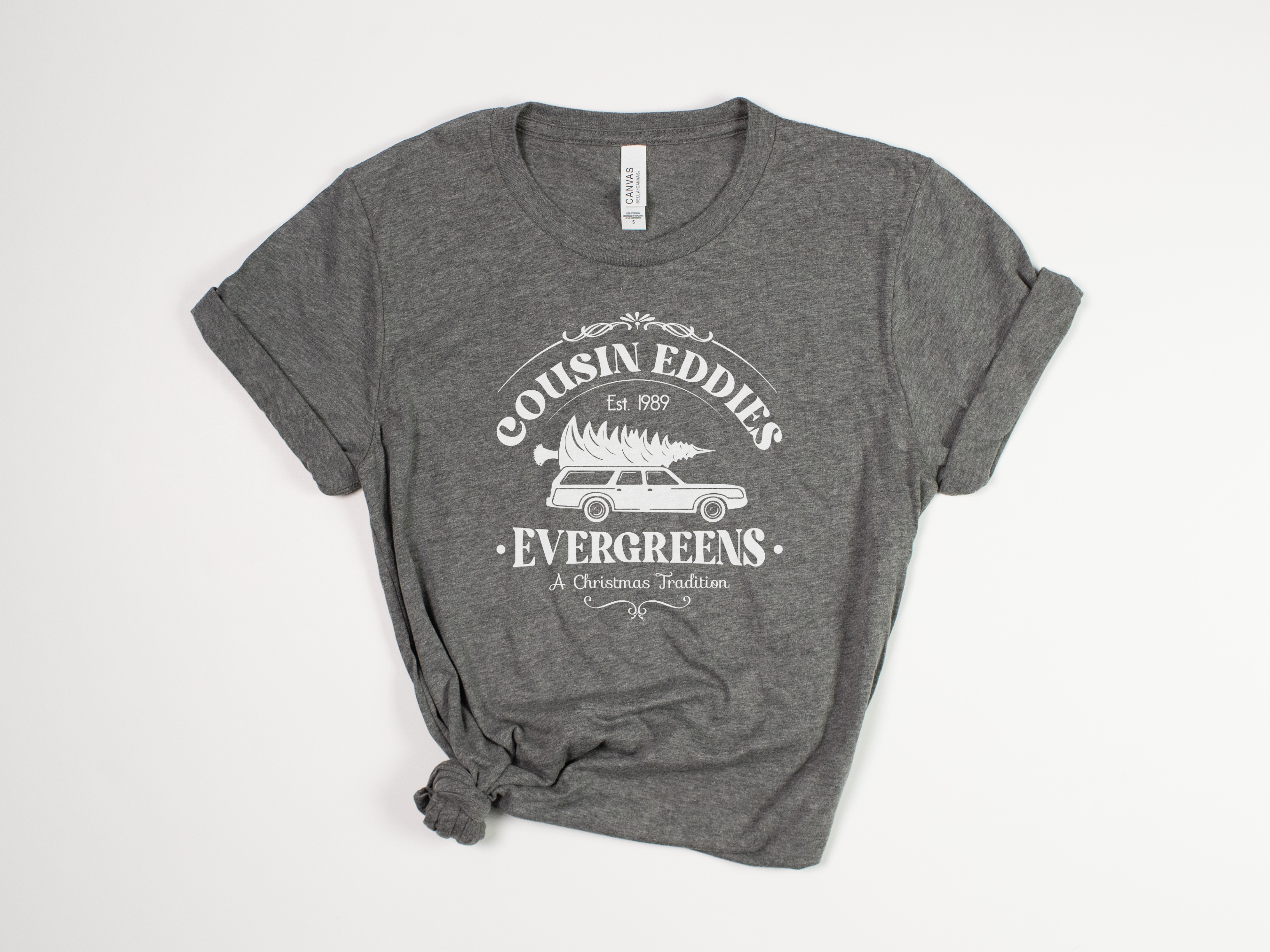 Stiles Tee Co. – T-shirt estampada - Unissexo por atacado – T-shirt de Natal – Evergreens do Primo Eddie – T-shirt Vintage6