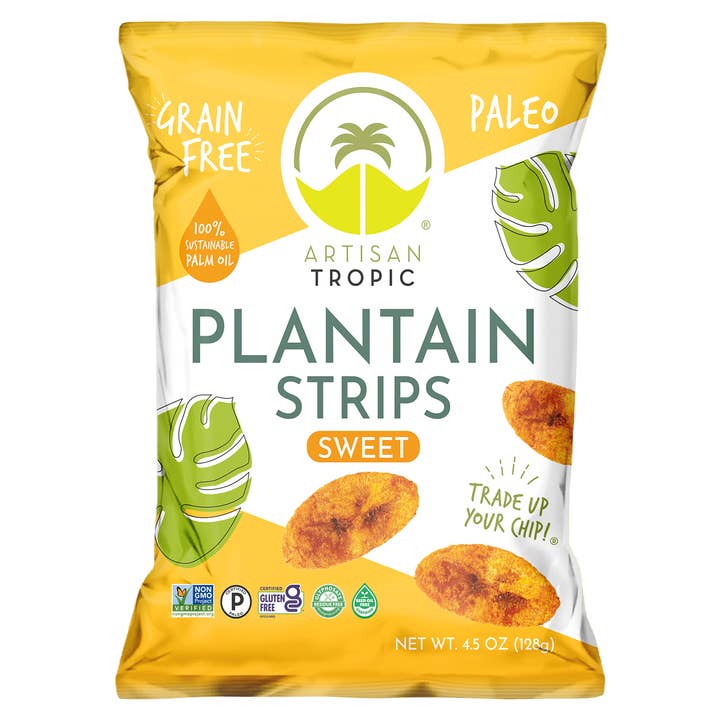 4.5 oz Plantain Strips: Naturally Sweet for wholesale by Artisan Tropic