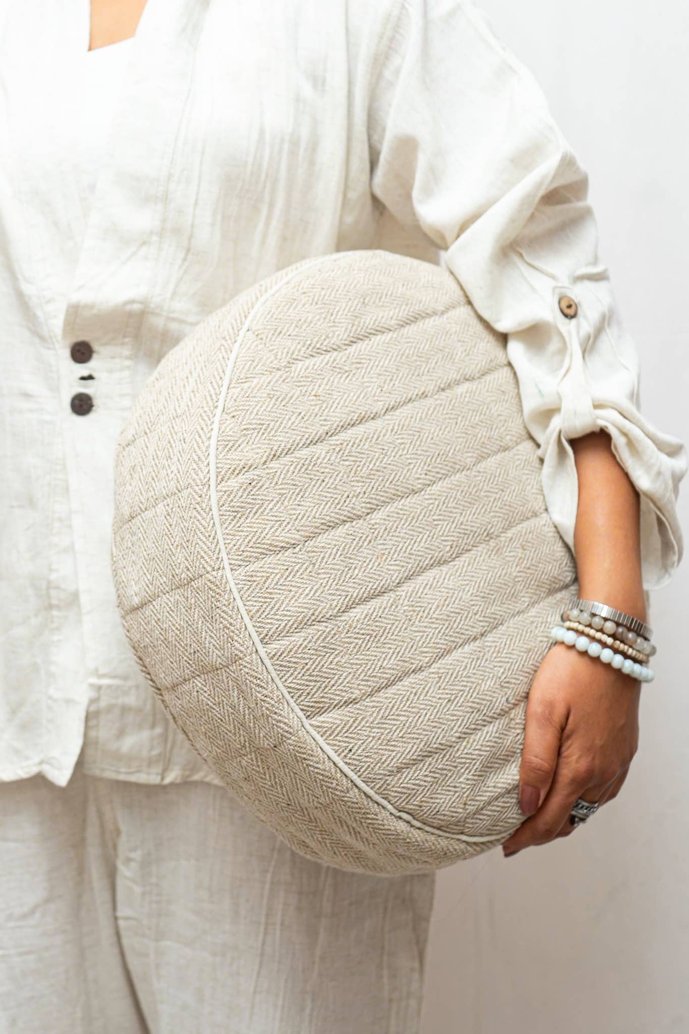 Local Women’s Handicrafts – wholesale Yoga mat – Round Yoga Cushion Cover0