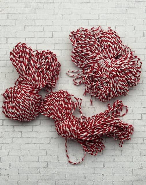 Hazel Grove Customs - Wholesale Yarn - Bundle of Twine, Candy Cane Twine, Craft Yarn, Christmas0