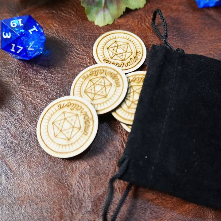 Minva Tabletop Design Co - Wholesale Dice - D&D Inspiration Tokens